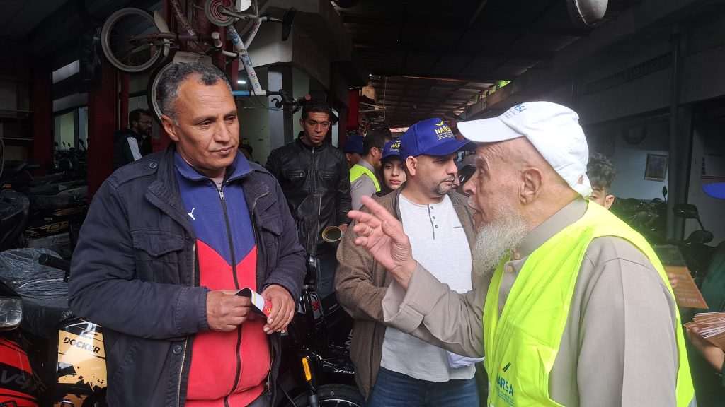 حملة تحسيسية بالدار البيضاء  للتحسيس بمخاطر حوادث الدراجات النارية وتقليص عدد الضحايا