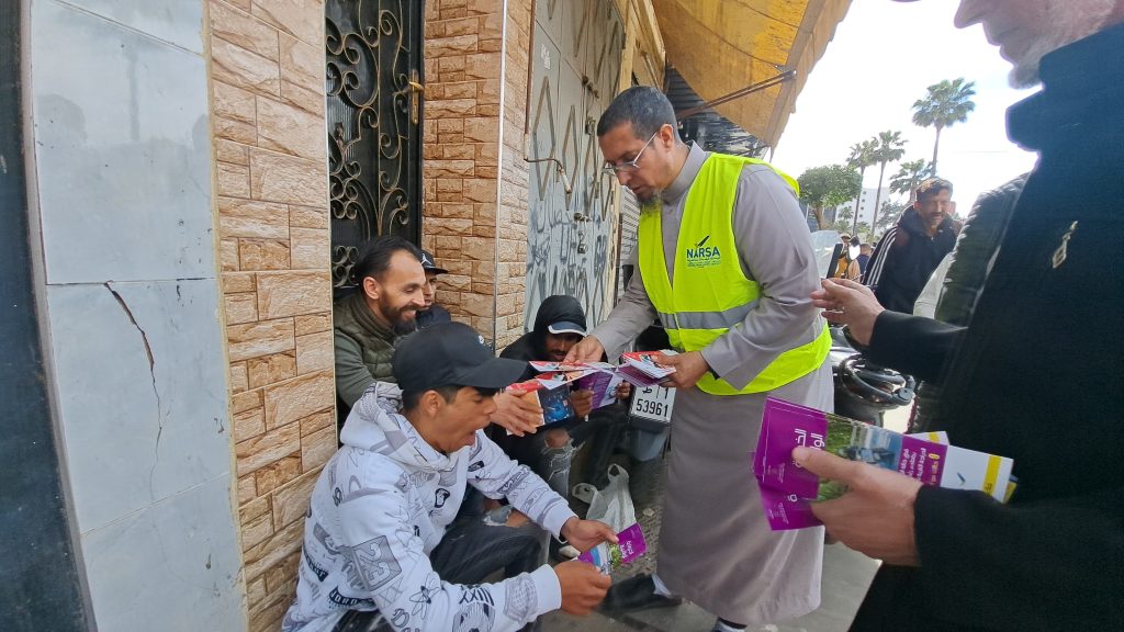 حملة تحسيسية بالدار البيضاء  للتحسيس بمخاطر حوادث الدراجات النارية وتقليص عدد الضحايا