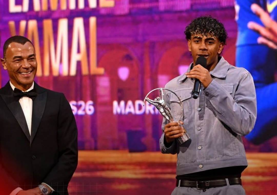 لامين يامال يتوج بجائزة لوريوس لأفضل رياضي شاب 